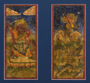 Two Superb Old Bhutan Buddhist Tsakli Paintings 19th Century Bhutan