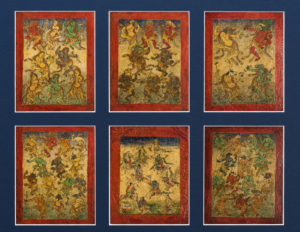 Six Fine Old Tibetan Tsakli Paintings of Buddhist Bardo Deities 19th Century Tibet