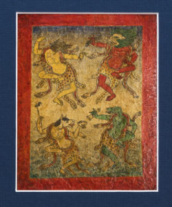 Six Fine Old Tibetan Tsakli Paintings of Buddhist Bardo Deities 19th Century Tibet