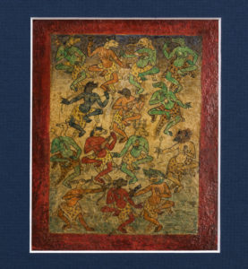 Six Fine Old Tibetan Tsakli Paintings of Buddhist Bardo Deities 19th Century Tibet