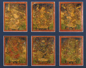 Six Superb Old Tibetan Buddhist Tsakli Paintings Depicting Bardo Deities