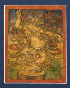 Six Superb Old Tibetan Buddhist Tsakli Paintings Depicting Bardo Deities