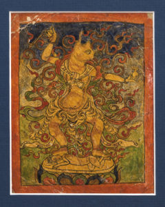 Six Superb Old Tibetan Buddhist Tsakli Paintings Depicting Bardo Deities