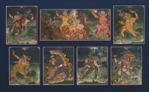 Superb Large & Double Sided Tibetan Buddhist Tsakli Paintings 16th-17th Century Tibet