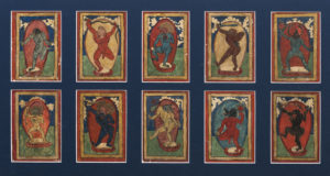 A Fine Collection of 50 Tibetan Buddhist Tsakli Painting Teaching Cards 19th Century Tibet