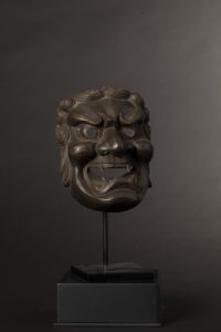 A Fine Old Japanese Mask of Fudō Myōō for Noh Theatre Performances