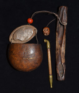 A Fine Old Japanese Tobacco Case with Pipe Holder 19th Century