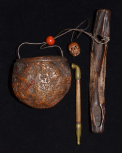 A Fine Old Japanese Tobacco Case with Pipe Holder 19th Century