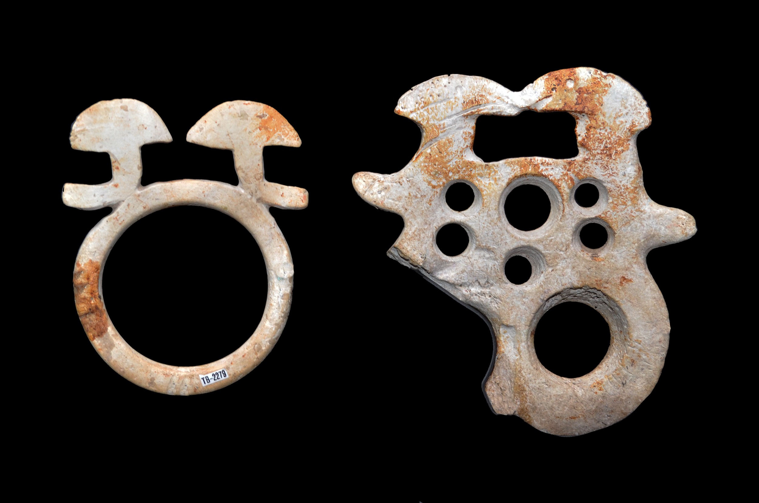 Two Ancient Shell Chief’s Ornaments from the Western Solomon Islands