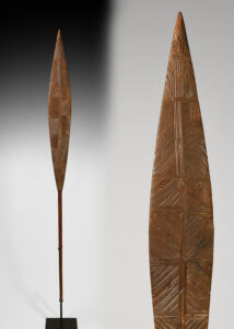 A Superb Old Maori Canoe Paddle Polynesian Art from New Zealand Circa 1860