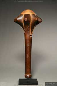 A Superb Solomon Islands Throwing Club from Rennell or Bellona Island 19th Century