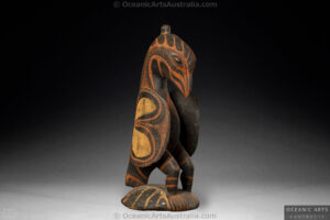 A Finely Carved New Guinea Eagle Totem Sepik River area Papua New Guinea