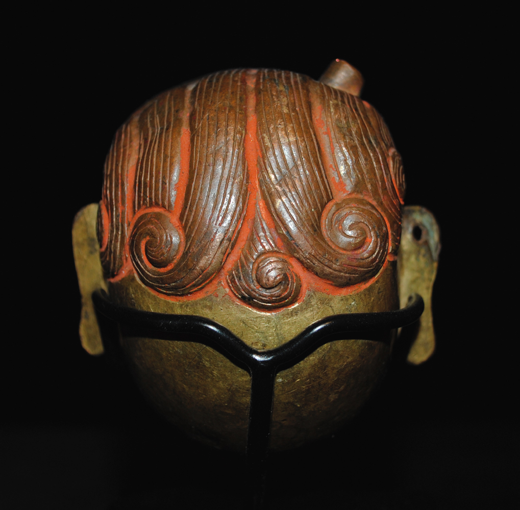 Bronze Repousse Head of a Wrathful Deity Mongolia 18th Century
