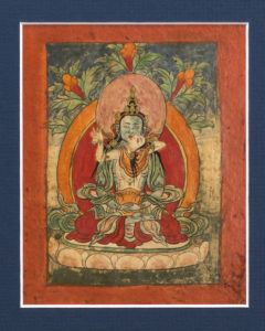 Five Superb Old Tibetan Buddhist Tsakli Paintings 19th Century