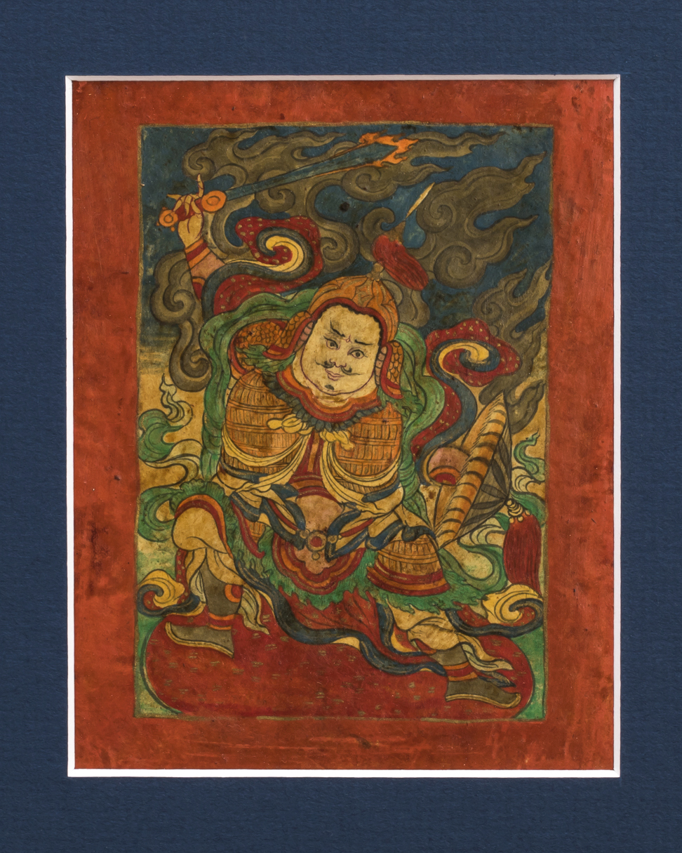 Five Fine Tibetan 19th Century Tsakli Paintings Buddhist Teaching Cards