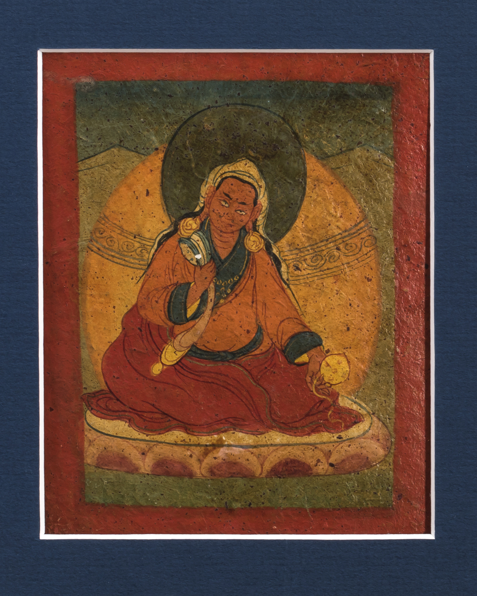Six Superb Large Size Tibetan Buddhist Tsakli Paintings from the 18th Century