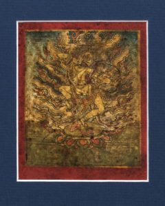 Four Fine Tibetan 19th Century Tsakli Paintings Buddhist Teaching Cards