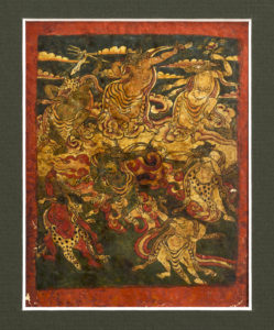 Two Superb Old Tibetan Tsakli Paintings Buddhist Teaching Cards 18th Century