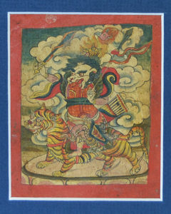 Six Fine Old Tibetan Buddhist Tsakli Paintings Teaching Cards 19th C