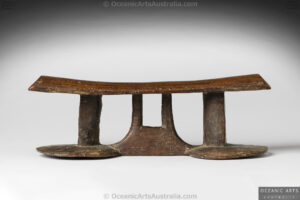 A Superb Old Fijian Chief’s Headrest / Neckrest 19th Century Polynesia