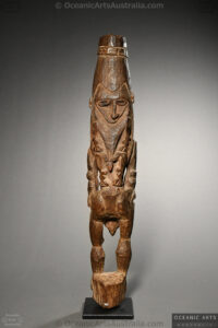 A Superb Old New Guinea Keram River Ancestor Figure East Sepik Province Papua New Guinea