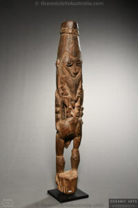 A Superb Old New Guinea Keram River Ancestor Figure East Sepik Province Papua New Guinea