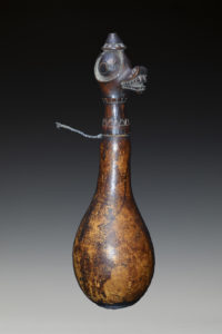 A Fine Dayak Medicine Container & stopper Borneo Indonesia