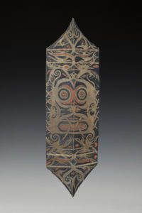 A Superb Old Dayak Shield from Borneo Island Indonesia