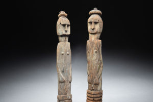 A Superb Old Pair of Ancestor Figures from Aitos Area East Timor