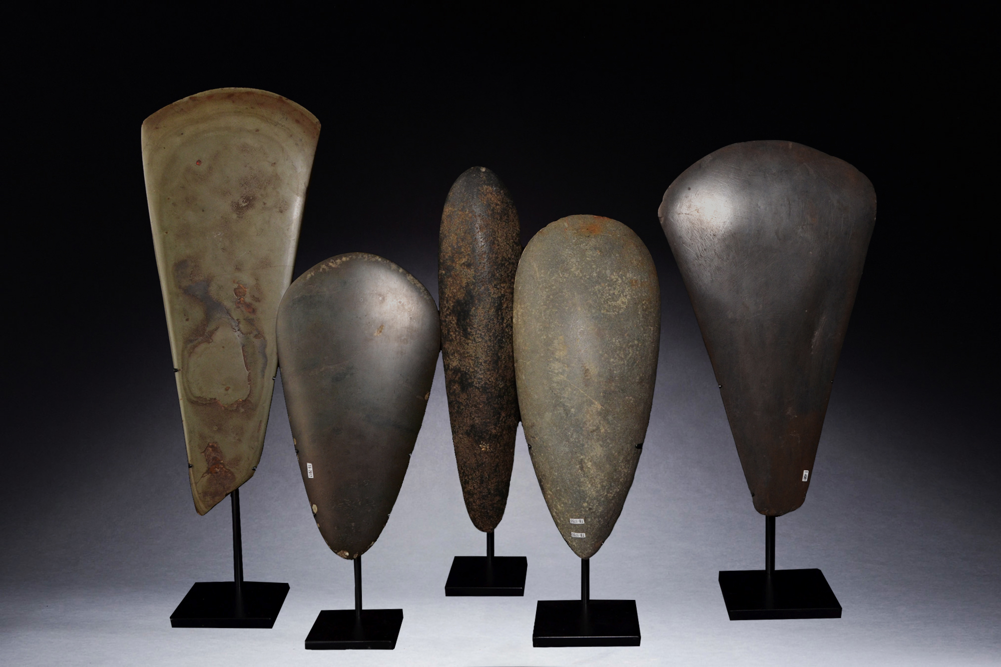 A Collection of Important Old Stone Axe Heads from Papua New Guinea