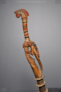 A Superb Old New Guinea Ceremonial Lime Container Middle Sepik River Papua New Guinea