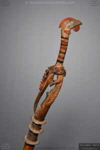 A Superb Old New Guinea Ceremonial Lime Container Middle Sepik River Papua New Guinea