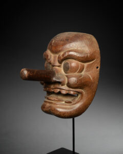 A Superb Old Japanese Tengu Mask from Japan 19th Century