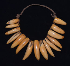 A Superb Fijian Chief’s Whales Tooth Necklace Polynesia 19th Century