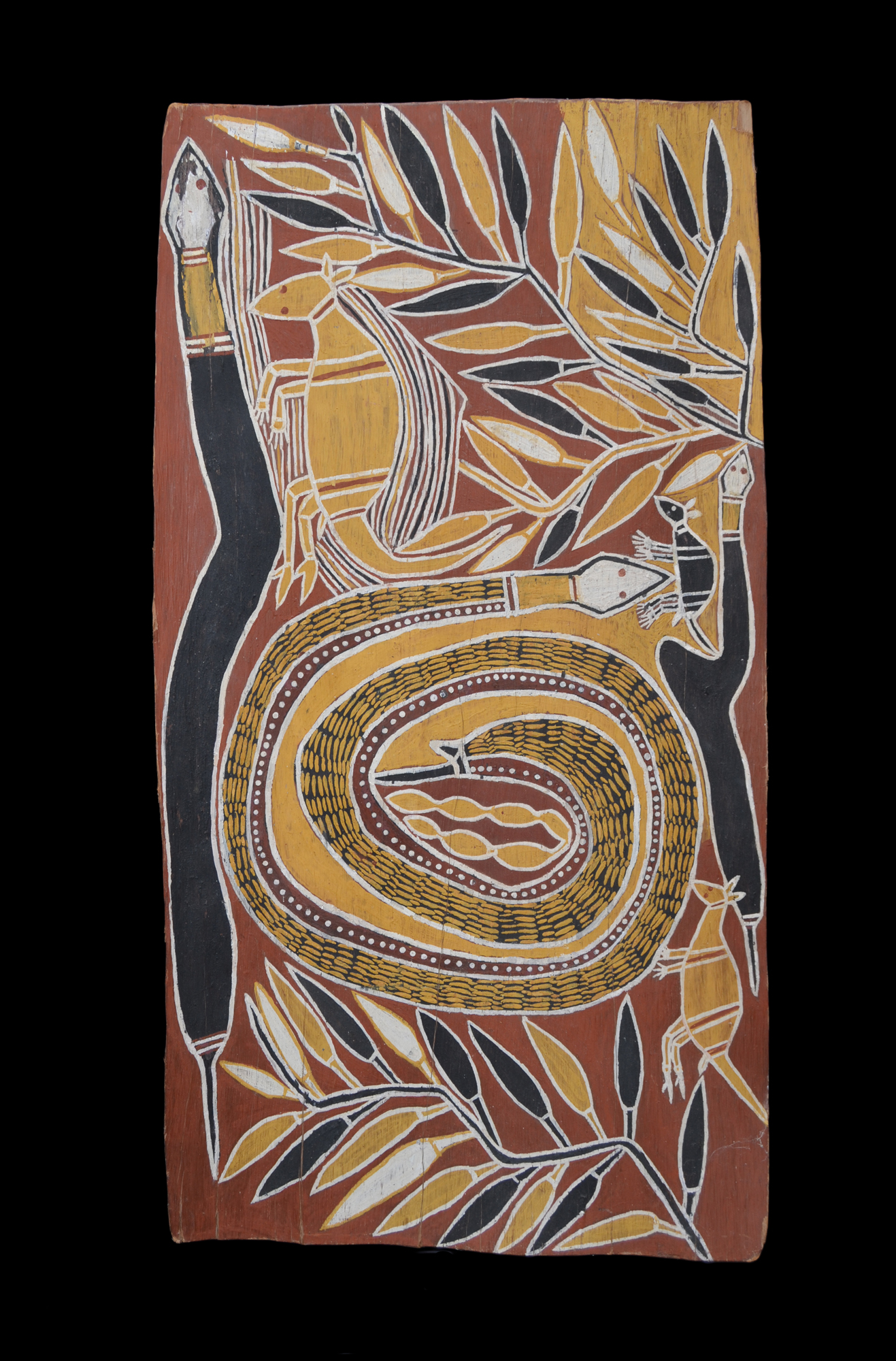 A Fine Older Australian Aboriginal Bark Painting From Central Arnhem Land