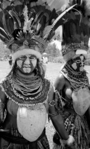 Two Superb Old New Guinea Bailer Shell Necklaces Southern Highlands of Papua New Guinea