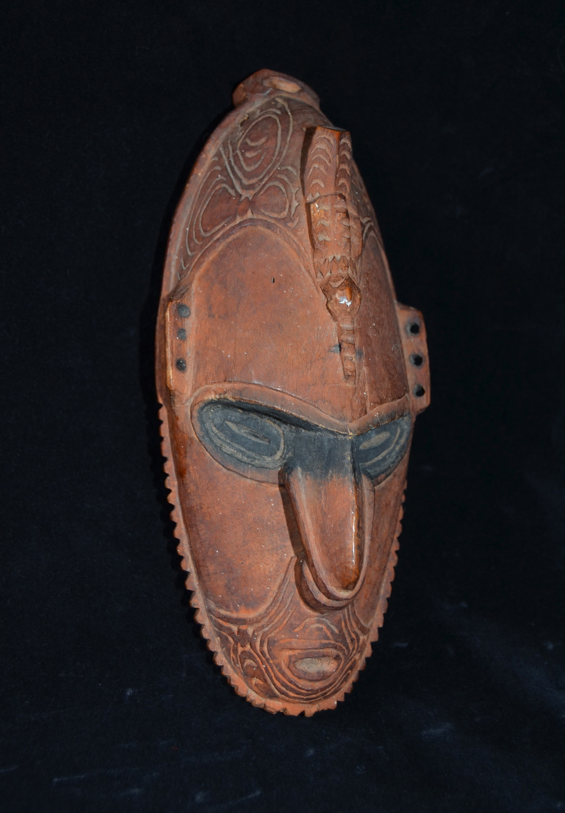 A Fine Old Amulet Mask Coastal Sepik Area East Sepik Province Papua New Guinea