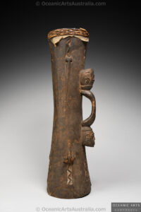 A Superb Old New Guinea Drum Asmat People West Papua Irian Jaya Indonesia