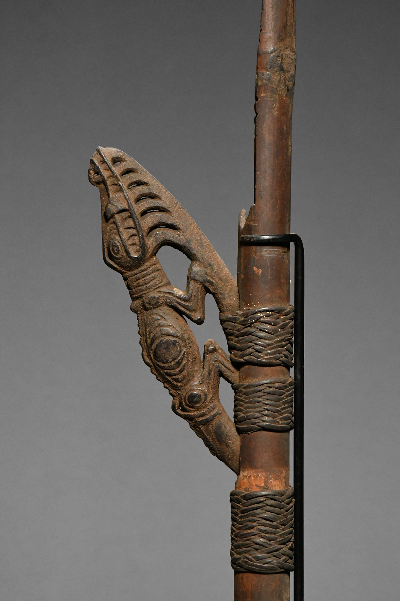 A Fine Old New Guinea Spear Thrower Middle Sepik River Area East Sepik Province Papua New Guinea