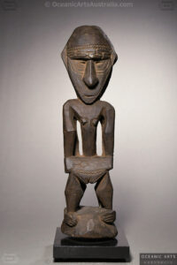 A Fine Old New Guinea Ancestor Figure Middle Sepik River East Sepik Province Papua New Guinea