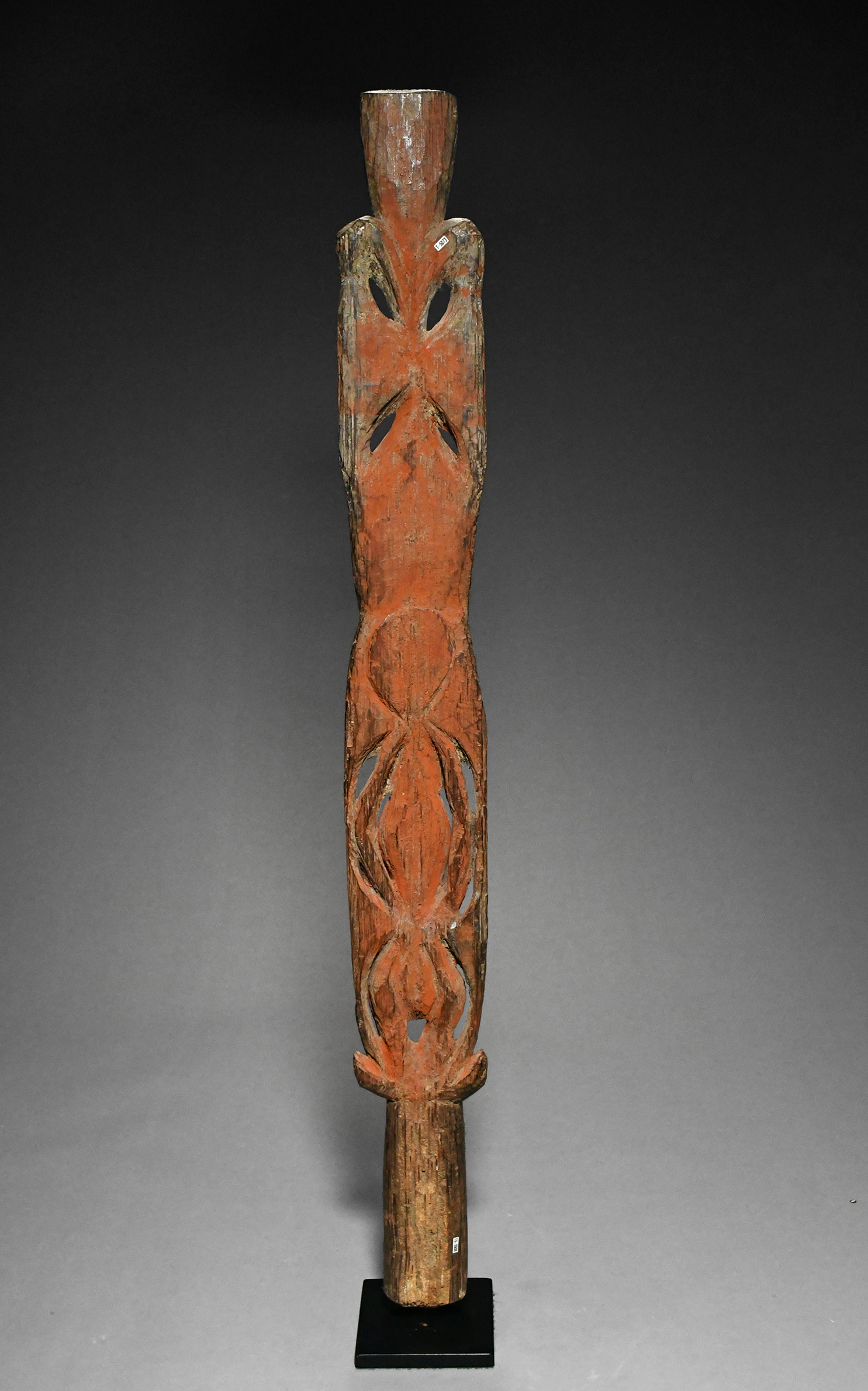 A Fine Old New Guinea Yam Digging Stick Finial Abelam People East Sepik Province Papua New Guinea