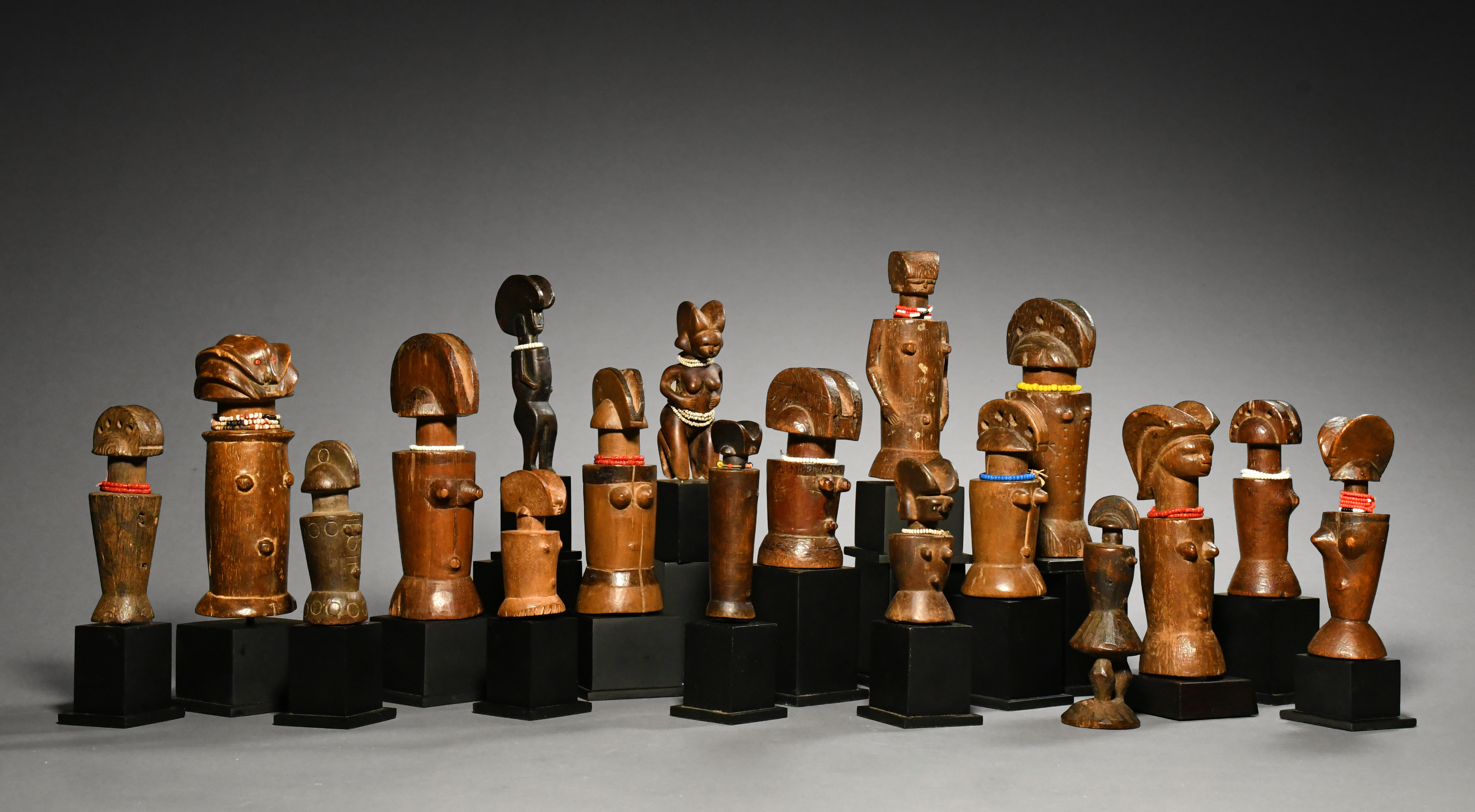 A Fine Collection of Antique Kwere or Zaramo Doll Figures Tanzania East Africa