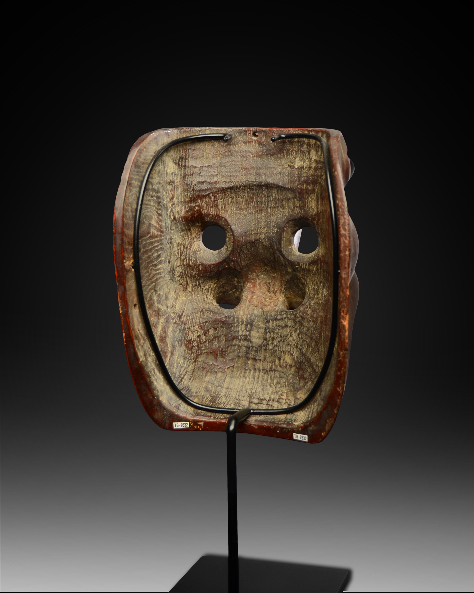 A Fine Old Japanese Tengu Mask from the late 19th Century Signed by Artist 