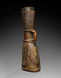 A Superb Old New Guinea Drum Abelam People East Sepik Province Papua New Guinea 19th C