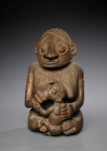 A Fine Old New Guinea Maternity Sculpture Kambot Village Yuat River East Sepik Province Papua New Guinea