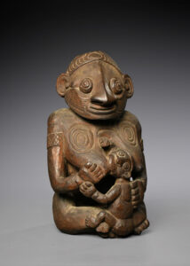 A Fine Old New Guinea Maternity Sculpture Kambot Village Yuat River East Sepik Province Papua New Guinea