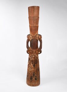 A Superb Old New Guinea Water Drum Sawos People Middle Sepik River area East Sepik Papua New Guinea