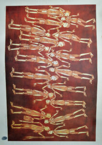 A Superb Aboriginal Painting (a numbered screen print of the original) from Western Arnhem Land Northern Territory Australia