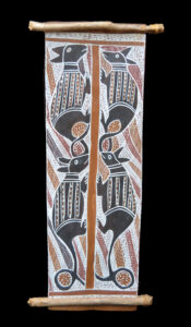 A Fine Old Australian Aboriginal Bark Painting From NE Arnhem Land Northern Territory