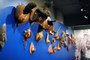 A Superb Old New Guinea Dance Staff from Vitu Island in the Bismarck Sea off Northern New Britain Island Papua New Guinea